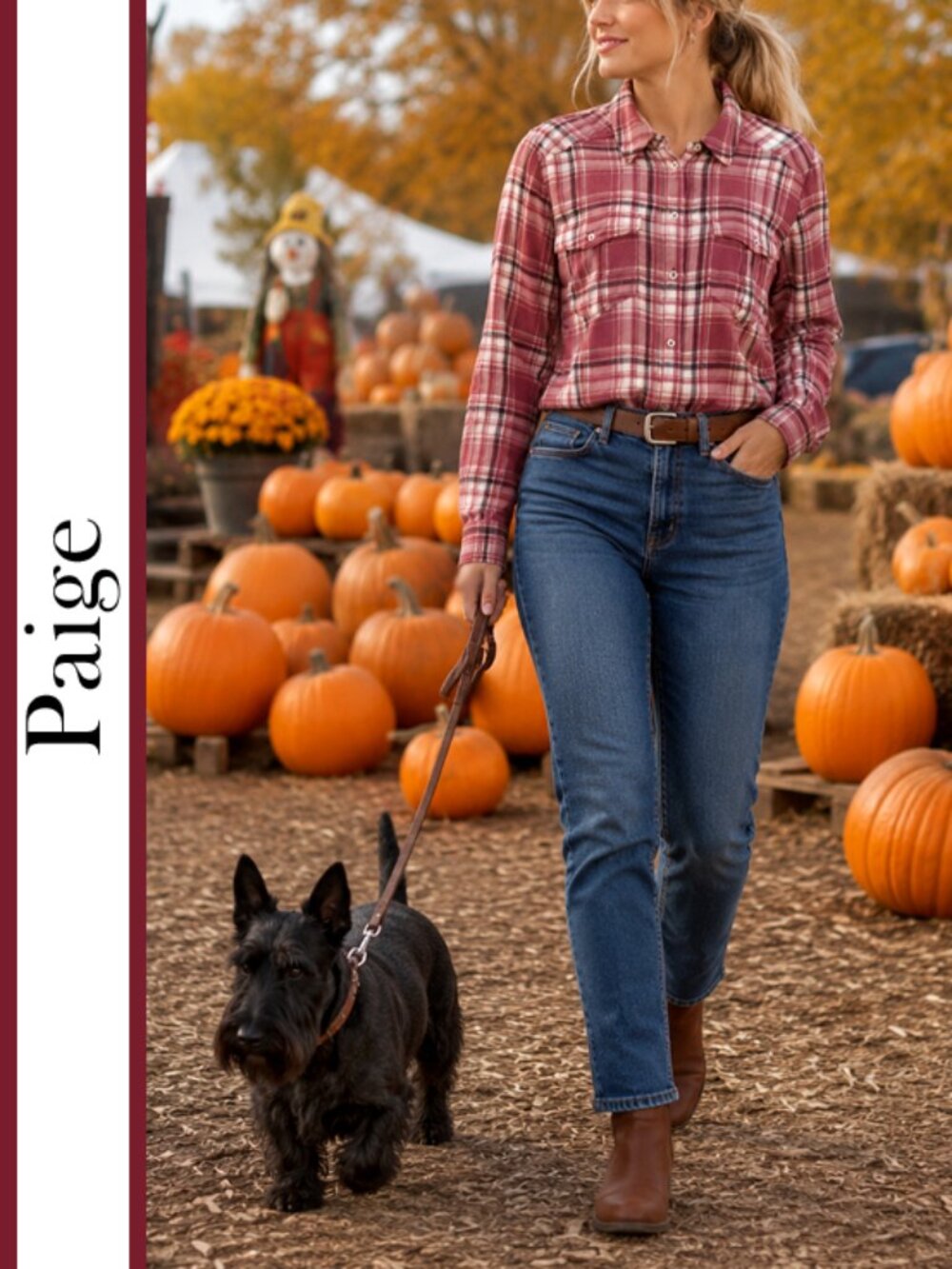 PAIGE | 'Mya' Mesa Rose Plaid Shirt